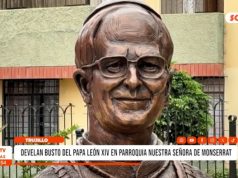 Trujillo: develan busto del Papa León XIV en parroquia