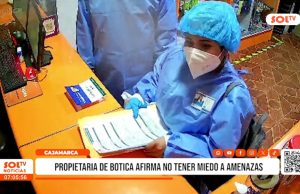 Cajamarca: propietaria de botica afirma no tener miedo a amenazas