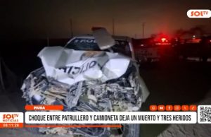 Piura: choque entre patrullero y camioneta deja un muerto y tres heridos