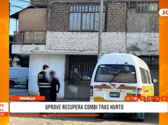 Trujillo: UPROVE recupera combi tras hurto