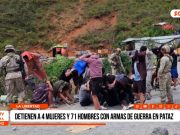 La Libertad: detienen a 4 mujeres y 71 hombres con armas de guerra en Pataz