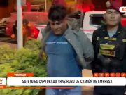 Trujillo: sujeto es capturado tras robo de camión de empresa
