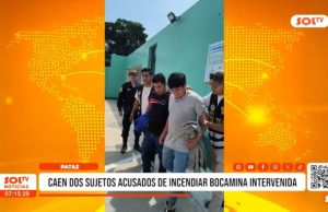 Pataz: caen dos sujetos acusados de incendiar bocamina intervenida