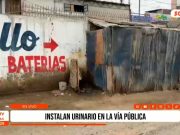 Trujillo: polémica por urinario instalado en vía pública