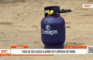 Trujillo: fuga de gas causa alarma en Florencia de Mora
