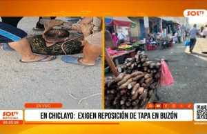 Chiclayo: Exigen reposición de tapa en buzón tras caida de un adulto mayor