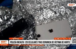 Trujillo: PNP incauta 120 celulares tras denuncia de víctima de hurto