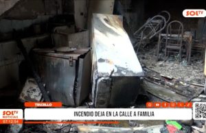 Trujillo: incendio deja en la calle a familia