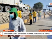 Chiclayo: más de 50 personas sentenciadas desarrollaron jornada de limpieza