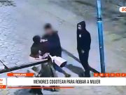 Chiclayo: menores cogotean para robar a mujer