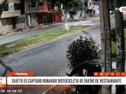 Trujillo: sujeto es captado robando motocicleta de dueño de restaurante