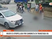 Trujillo: mujer es atropellada por camioneta en transitada vía