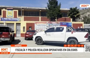 Áncash: fiscalía y policías realizan operativos en colegios