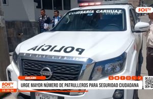 Áncash: urge mayor número de patrulleros para seguridad ciudadana
