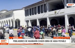 Áncash: pobladores de Huamarín exigen obra de agua potable