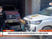 Trujillo: UPROVE recupera dos vehículos robados en tiempo récord