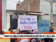 Piura: padres de familia exigen reposición de maestro en I.E. Bella Rica