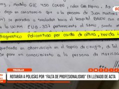Trujillo: rotarán a policías por ‘falta de profesionalismo’ en llenado de acta