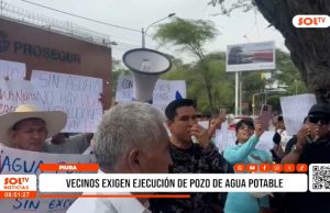 Piura: vecinos exigen ejecución de pozo de agua potable