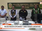 La Libertad: policía incauta explosivos y armas durante operativos