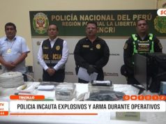La Libertad: policía incauta explosivos y armas durante operativos
