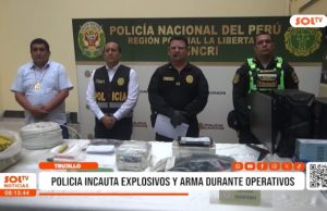 La Libertad: policía incauta explosivos y armas durante operativos