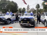 Áncash: tres nuevas camionetas se sumarán a patrullaje integrado