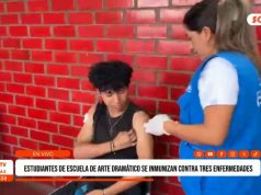 Trujillo: Estudiantes de Escuela de Arte Dramático se inmunizan contra 3 enfermedades
