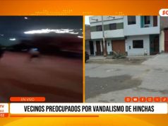Trujillo: Vecinos preocupados por vandalismo de hinchas