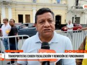 Chiclayo: Transportistas exigen fiscalización y remoción de funcionarios