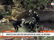 Trujillo: joven es hallado sin vida dentro de canal de regadío