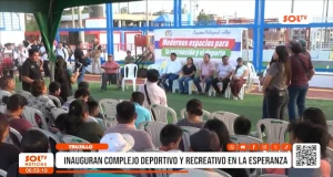 Trujillo: Inauguran moderno complejo deportivo que beneficiará a cinco mil familias en La Esperanza