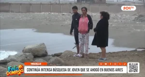 Trujillo: continúa intensa búsqueda de joven que se ahogó en Buenos Aires