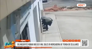 Piura: delincuentes roban más de 9 mil soles en mercadería de tienda de celulares