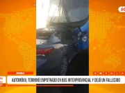 Piura: Automóvil terminó empotrado en bus interprovincial y dejó un fallecido