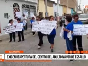 Guadalupe: exigen reapertura del Centro del Adulto Mayor