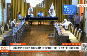 Trujillo: seis inspectores aplicarán fotopapeletas en centro histórico