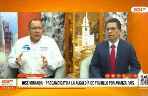 Trujillo: Jose Miranda, candidato por Avanza País, propuestas alcaldia provincial Trujillo