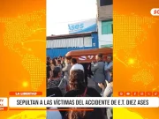 La Libertad: sepultan a víctimas de accidente de E.T. Diez Ases