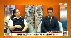 Nacional: ONPE culmina conteo de actas para el Congreso