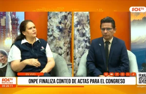 Nacional: ONPE culmina conteo de actas para el Congreso