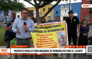 Trujillo: Pacientes exigen máquinas de hemodiálisis