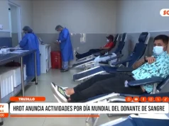 Trujillo: HRDT anuncia actividades por día mundial del donante de sangre