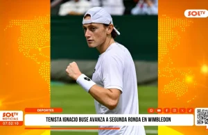 Deportes: tenista Ignacio Buse avanza a segunda ronda en Wimbledon