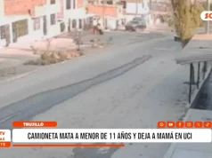 Trujillo: camioneta mata a menor de 11 años y deja a mamá en UCI