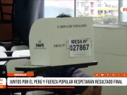 Nacional: Juntos por el Perú y Fuerza Popular respetarán resultado final