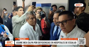 Chiclayo: asume mea culpa por deficiencias en hospitales de Essalud