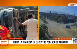 Trujillo: Combi termina volcada en Alto Salaverry