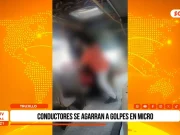 Trujillo: conductores se agarran a golpes en micro