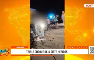 Poroto: triple choque deja 7 heridos